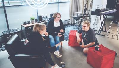 Ubisoft RedLynx team members at the studio in Helsinki Finland